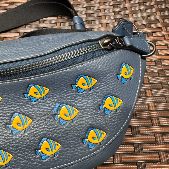 NWT Coach Warren Mini Belt Bag With Fish Print CT872 - Picture 2 of 8
